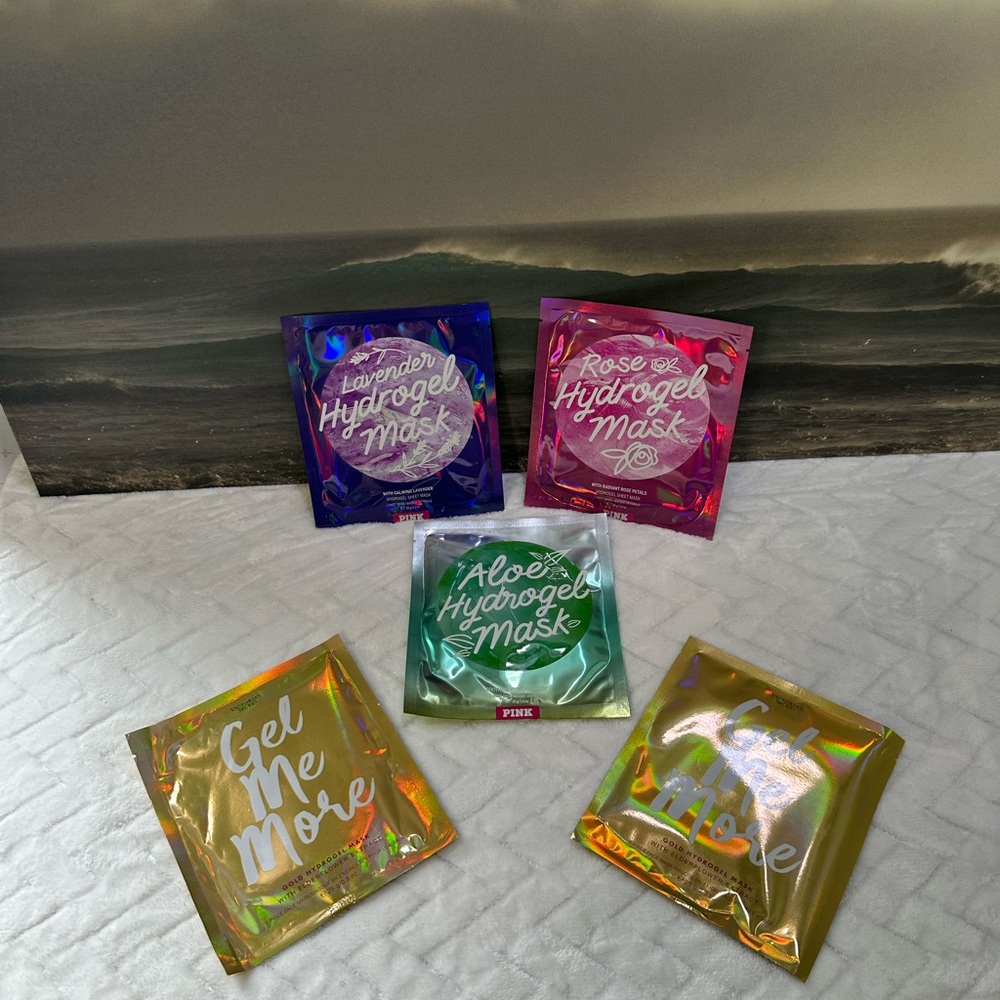New Victorias Secret Hydrogel Rose Aloe Facial Sheet Masks Face Mask Lavander